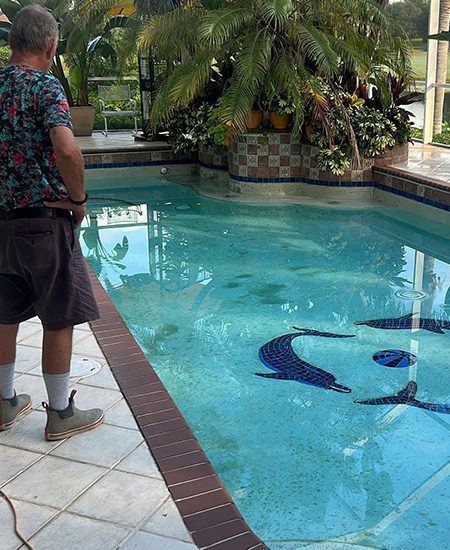 A Blue Pool - Swimming Pool Plastering, Jacksonville